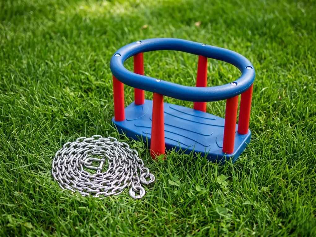 Zestaw Na Plac Zabaw Siedzisko Kubełkowe + Łańcuch Stal Nierdzewna 2m Huśtawka Dla Dzieci