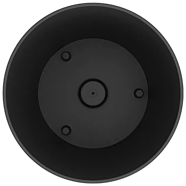 Antracytowa donica o wyglądzie rattanu K5-B46