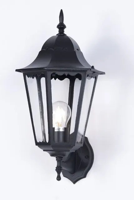 Czarna klasyczna lampa ścienna na dom - 4X S355 M0-H71