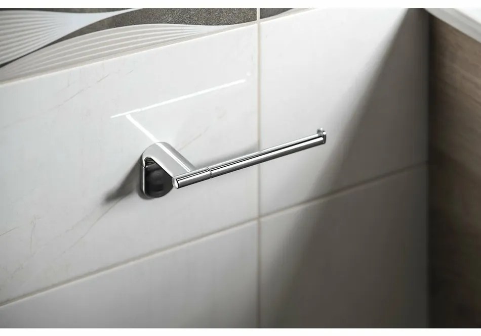 METAFORM ZE017 Zero uchwyt na papier toaletowybez pokrywy, srebrny