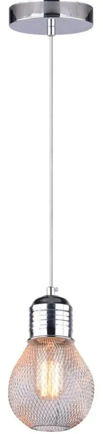 Industrialna chromowana lampa wisząca 8X K532 S4-M42