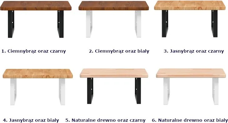 Jasnobrązowa półka białe uchwyty 50x50 - Bafo