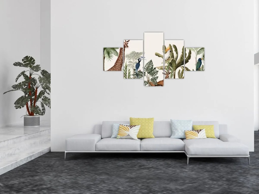 Obraz - Mieszkańcy Afryki (125x70 cm)