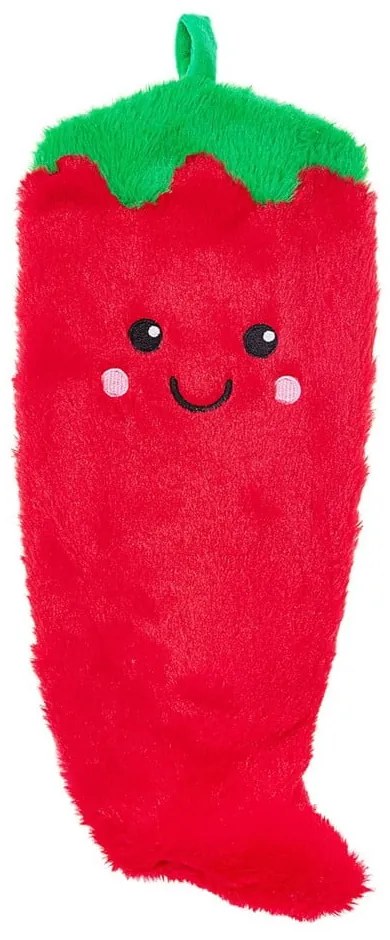 Czerwony termofor z mikropluszu 900 ml Chilli – Sass &amp; Belle