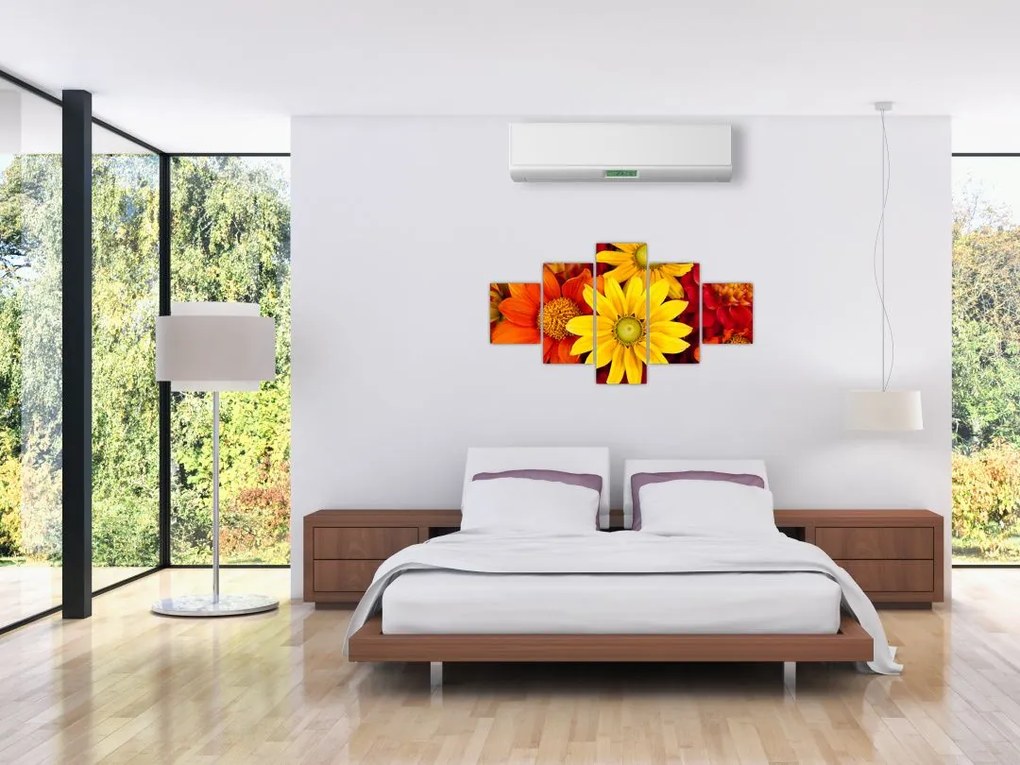 Obraz kwiatów (125x70 cm)