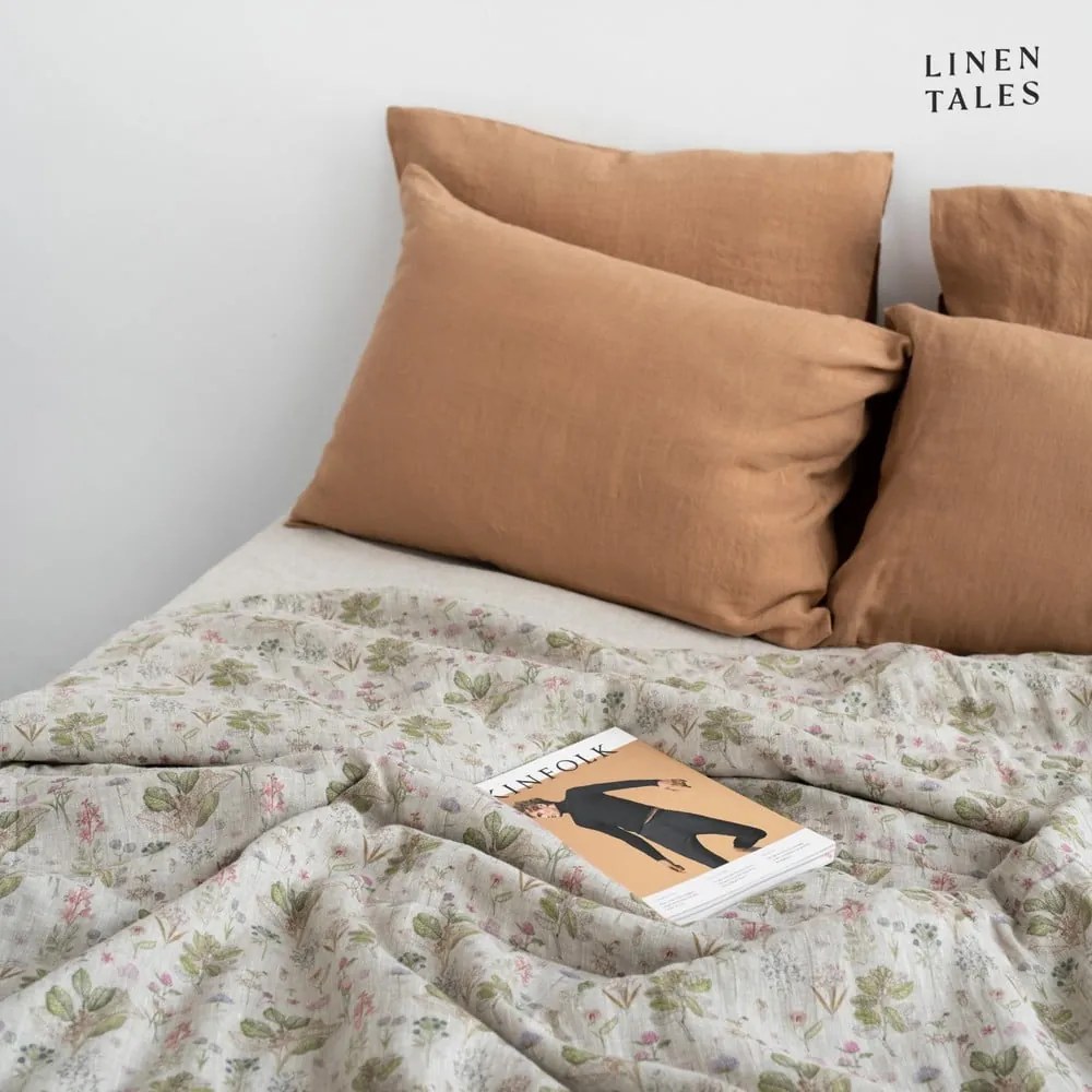 Lniana pikowana narzuta 140x220 cm Botany 2 &amp; Melange – Linen Tales