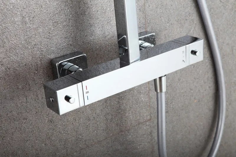 Zestaw prysznicowy kolumna prysznicowa z termostatem 3011 BasicWraz z wężem prysznicowym