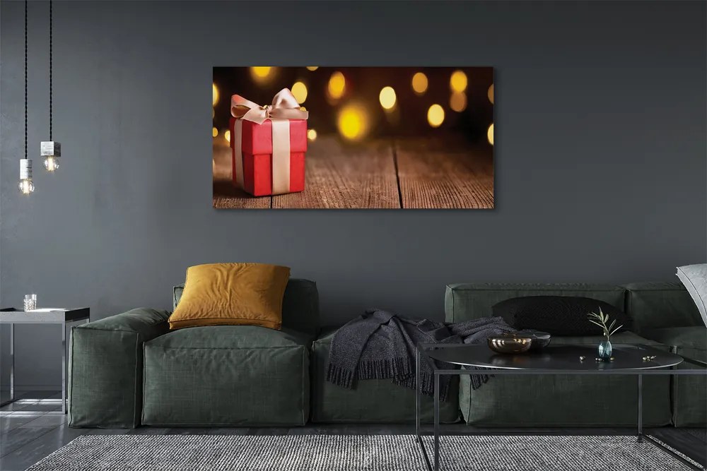 Obraz na płótnie Prezent na Deskach