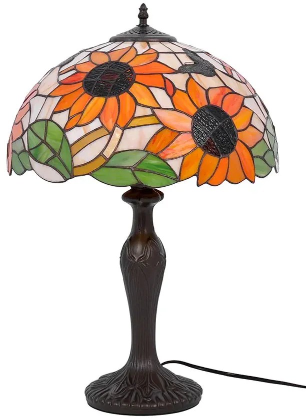 Dekoracyjna lampa stołowa witrażowa - 3X A661 S0-W44