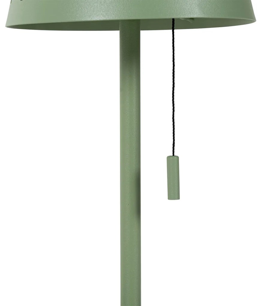 Zewnetrzna Lampa stołowa zewnętrzna zielona w komplecie z LED 3-stopniowy ściemniacz ładowalne i słoneczne - FerreDesignerski Oswietlenie zewnetrzne