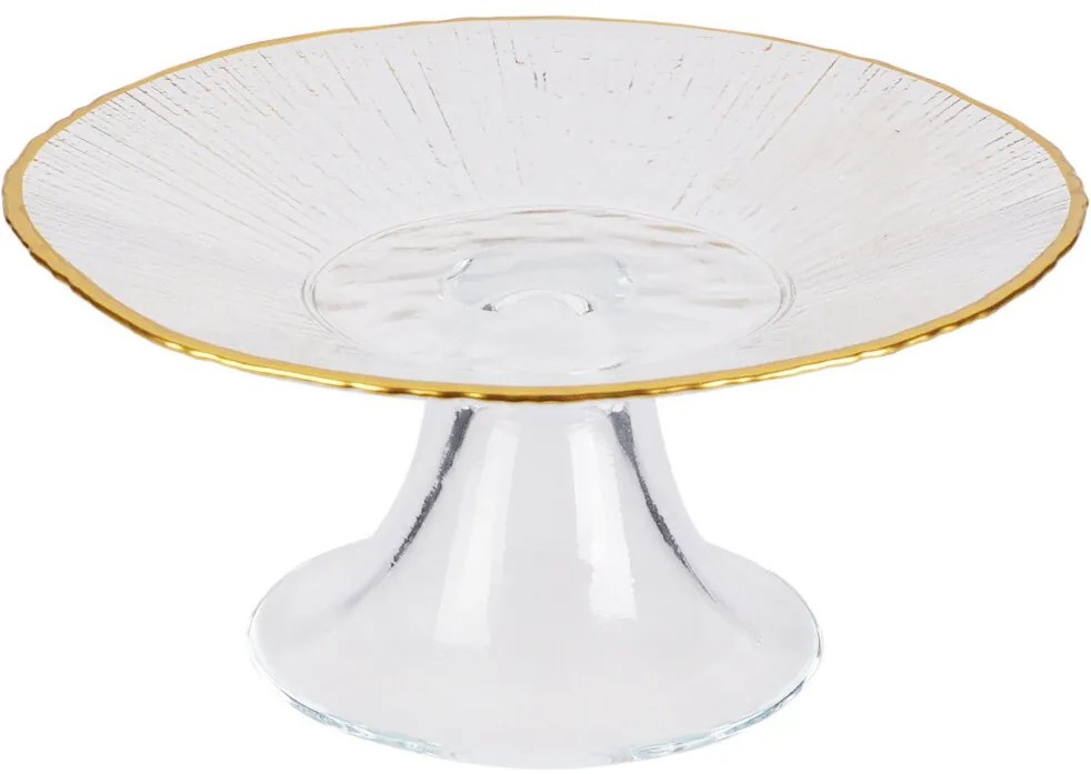 Patera na ciasto ze złotą obwódką DATURA, 15 cm