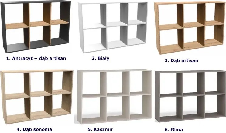 Regał na zabawki do pokoju dziecka antracyt L0-D30