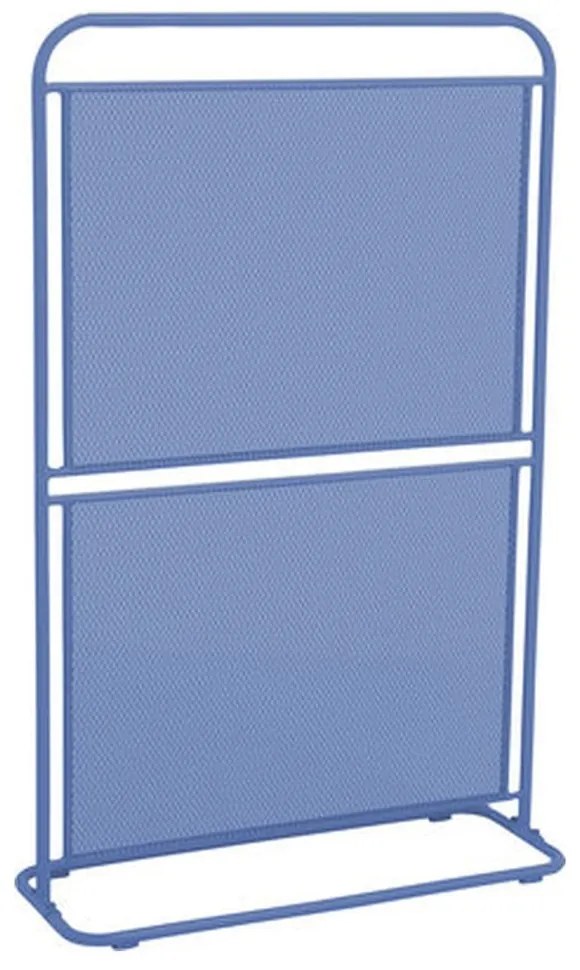 Niebieski metalowy parawan na balkon Garden Pleasure MWH, 124x80 cm