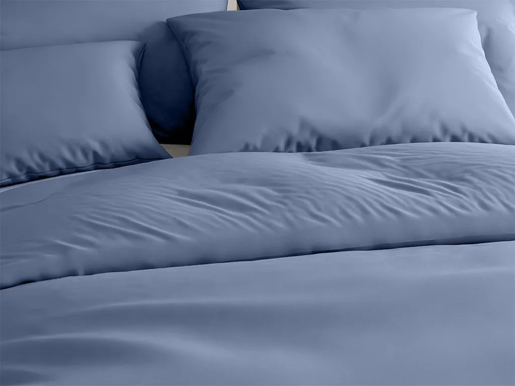 PrzytulneMieszkanie.pl PrzytulneMieszkanie.pl Pościel bawełniana LUX niebieska hotelowa kieszeń Rozmiar pościeli: 70 x 90 cm | 140 x 200 cm