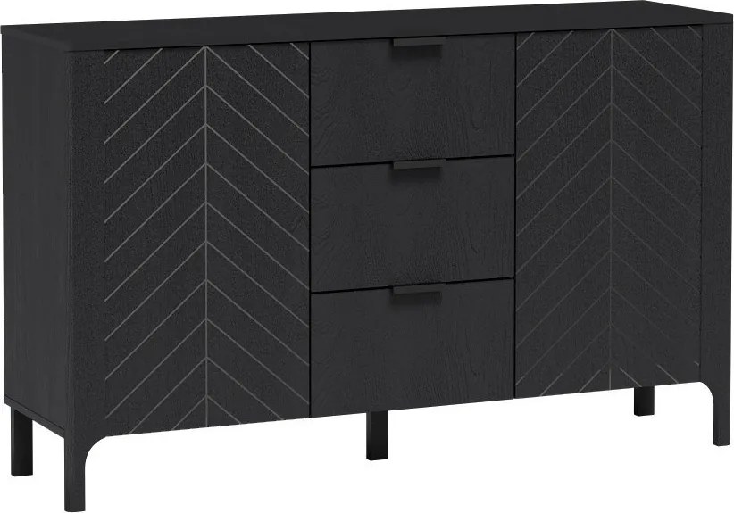 Komoda ALICANTE 153 cm do Salonu Sypialni Czarny