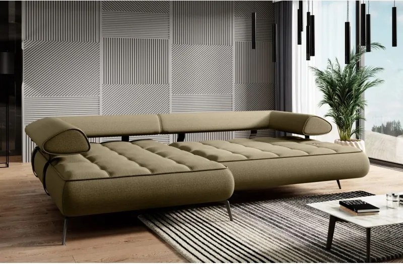 Narożnik SELEDO S układ L z funkcją elektrycznej regulacji głebokości siedziska WERSAL