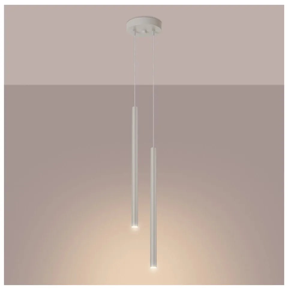 Kremowa lampa wisząca ø 15 cm Fideus – Nice Lamps