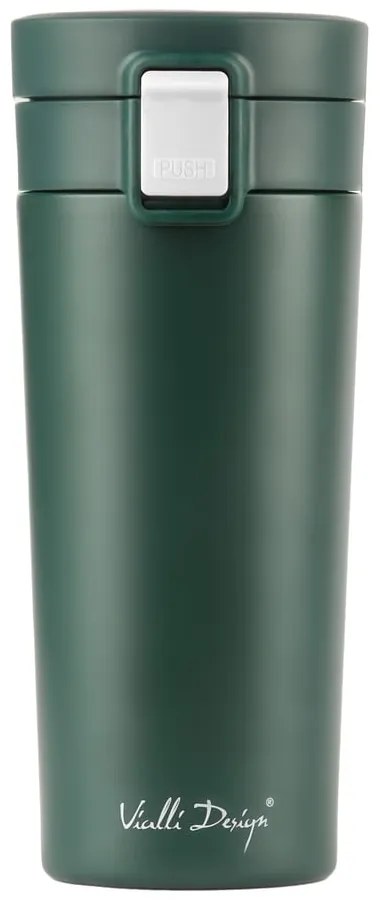 Zielony podróżny kubek termiczny Vialli Design Fuori, 400 ml