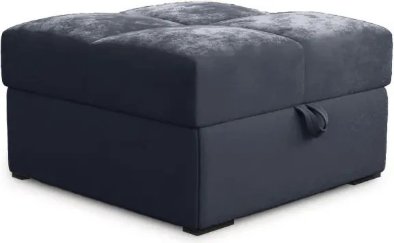 Promocja: Ciemnoszara pufa ZENOVA z miejscem na przechowywanie 65x65 cm II gatunek