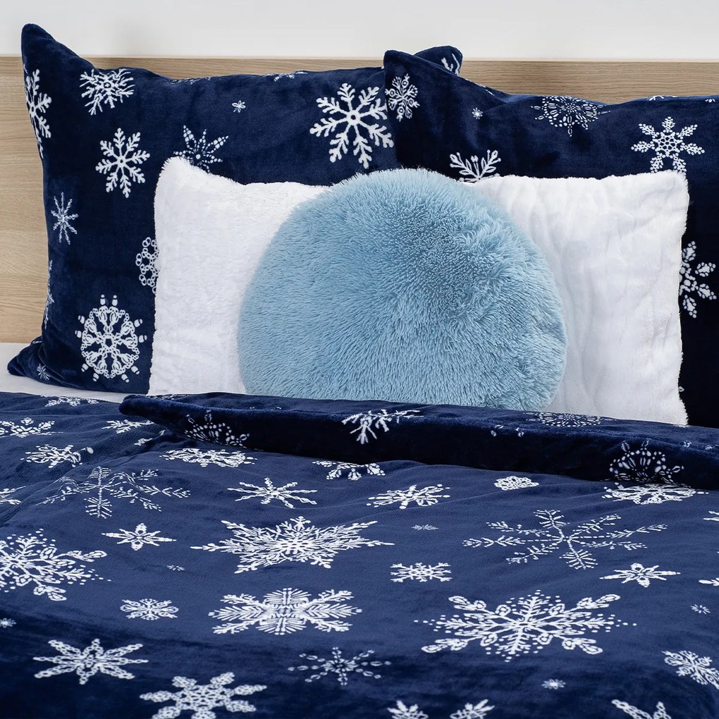 4Home Pościel mikroflanela Midnight Snowfall, 160 x 200 cm, 70 x 80 cm