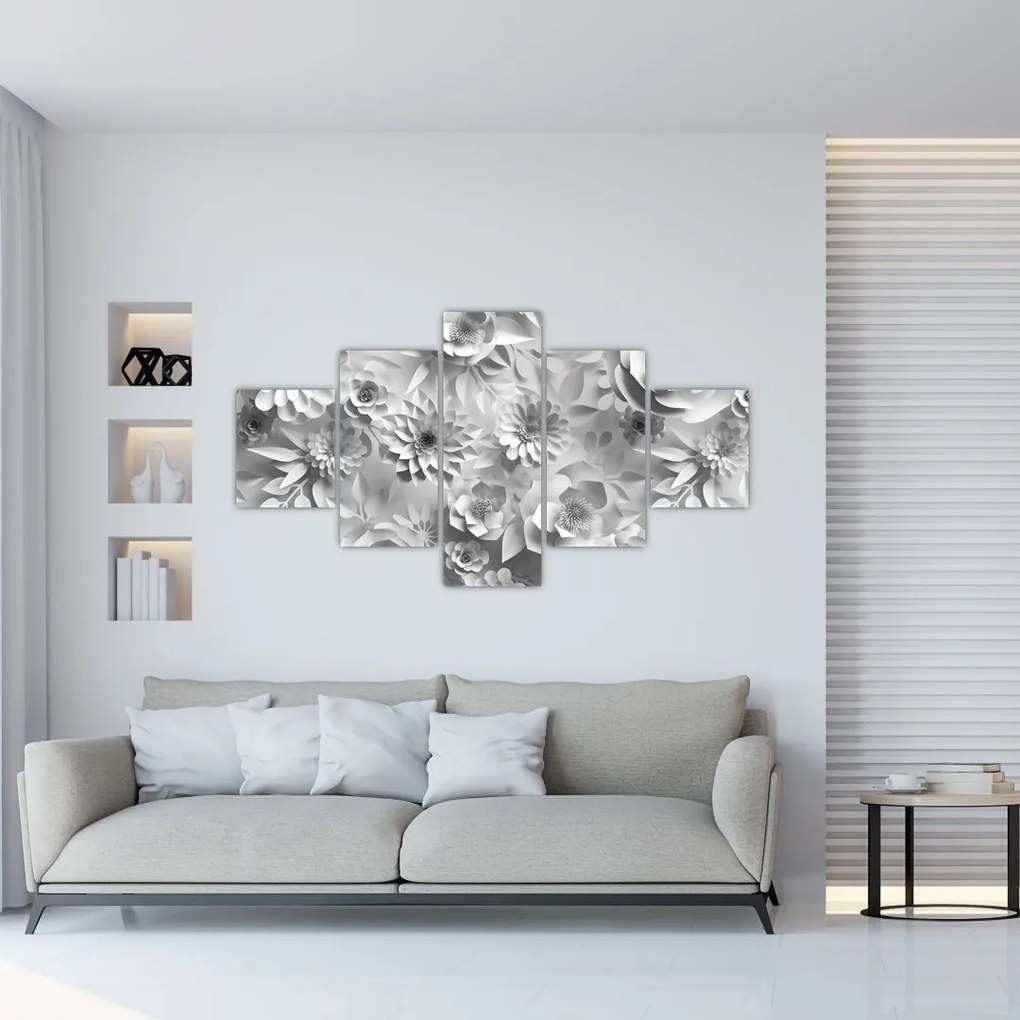 Obraz - Białe kwiaty (125x70 cm)
