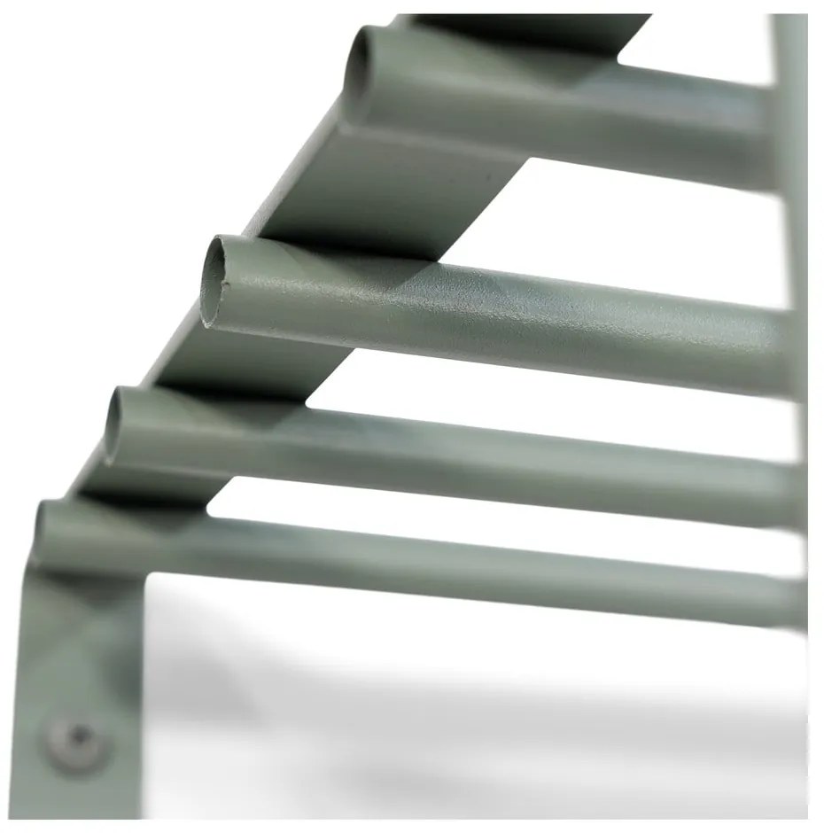 Zielonoszary metalowy wieszak ścienny z półką Rex – Spinder Design
