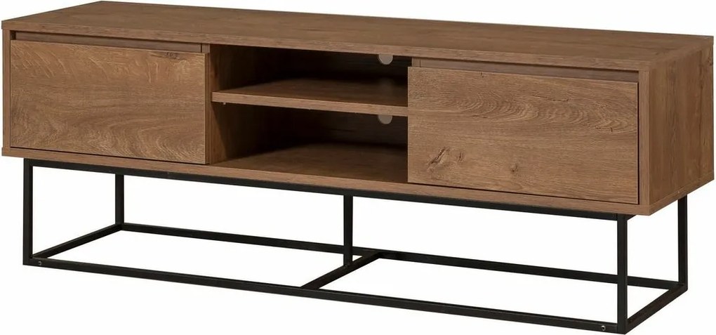 Stolik pod telewizor Rodez Walnut and Black I, M