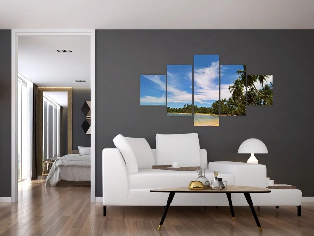Obraz plaży (125x70 cm)