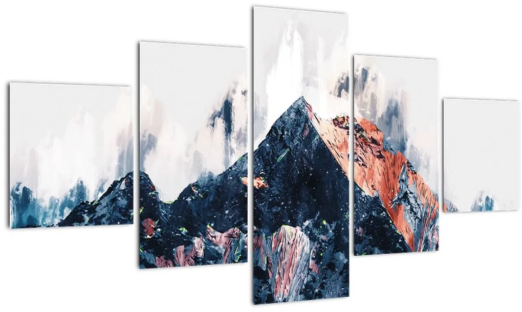 Obraz - Abstrakcyjna góra (125x70 cm)