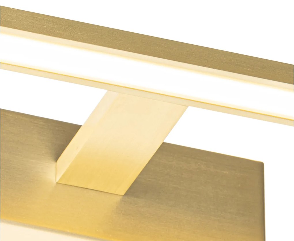 Lampa ścienna mosiężna 41,5 cm z wbudowanym LED IP44 - JerreDesignerski Oswietlenie wewnetrzne