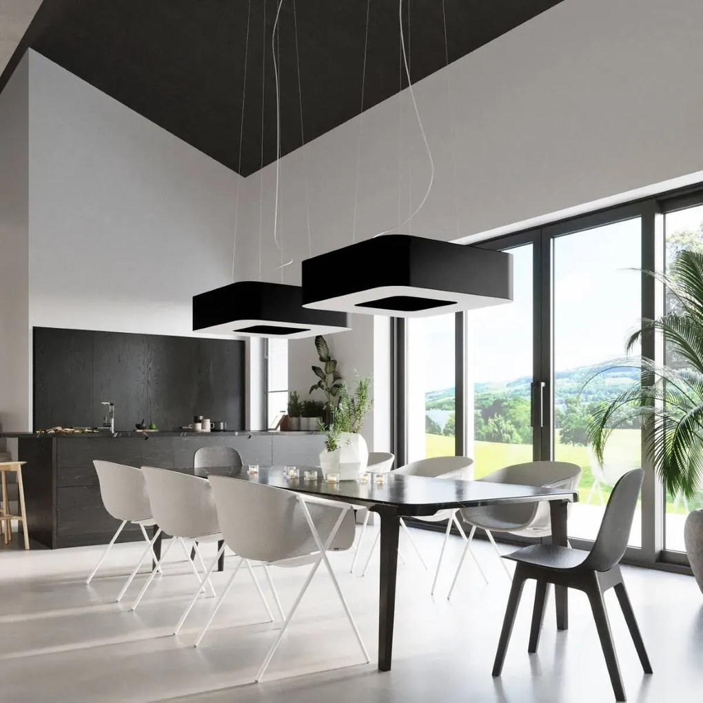 Żyrandol URANO 60 czarny SOLLUX  LIGHTING