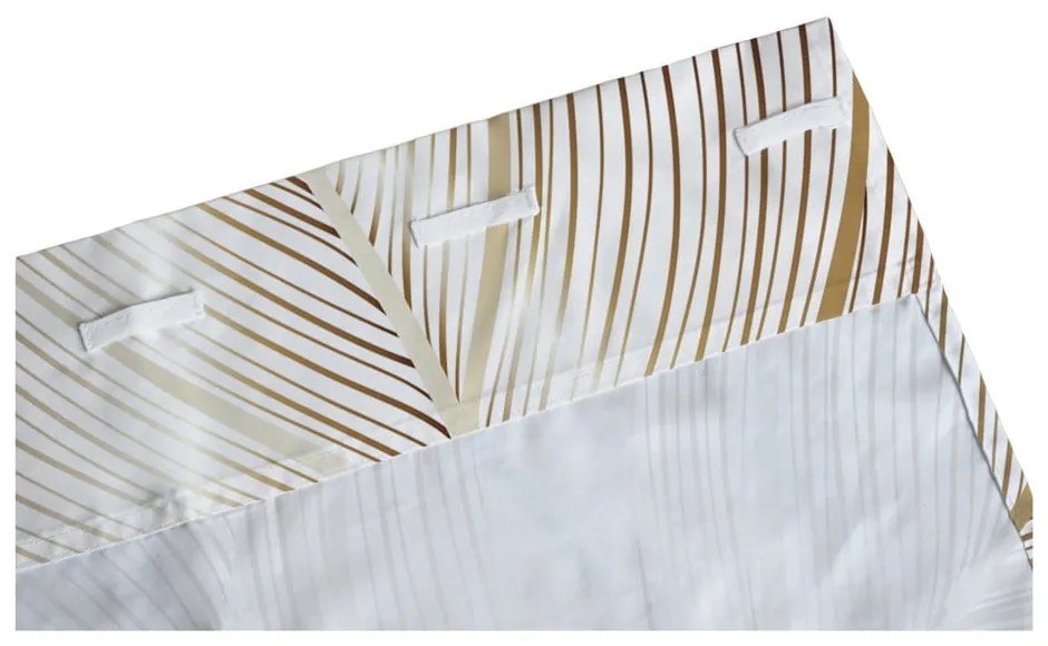 Zasłona z satyny bawełnianej w kolorze złota 110x250 cm Golden Leaves – Butter Kings