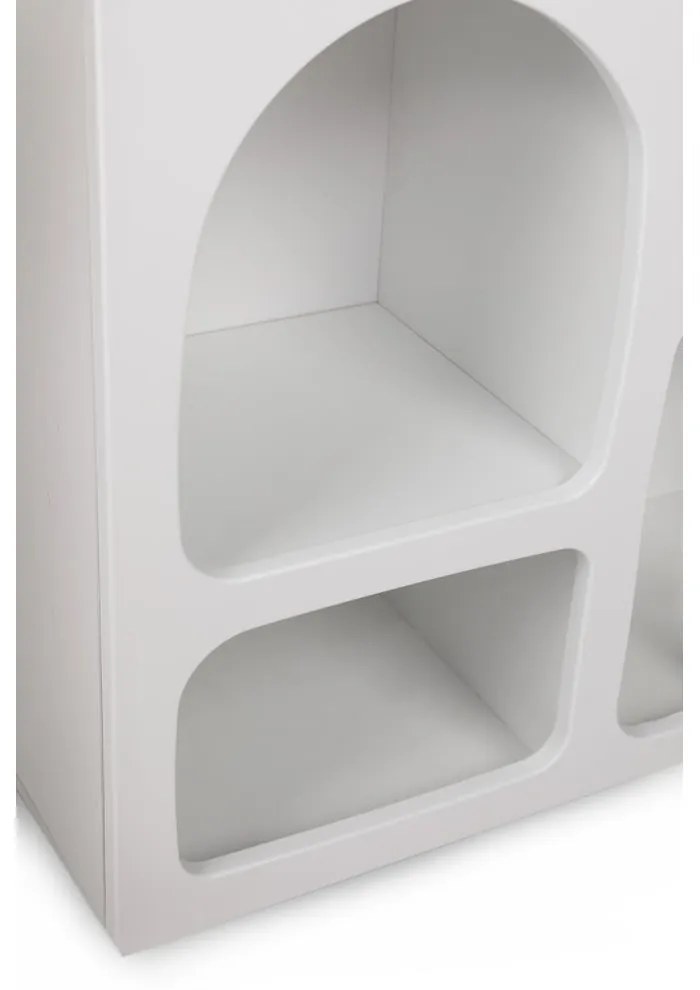 Biała wielopoziomowa półka 120 cm Lorin – Kalune Design