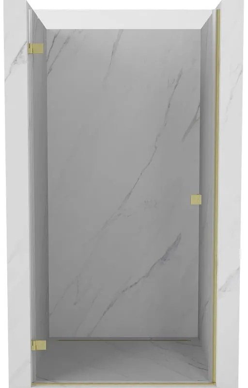 Mexen Lunar-B drzwi prysznicowe uchylne lewe 50 cm, transparent, złote szczotkowane - 832-050-000-55-00-L