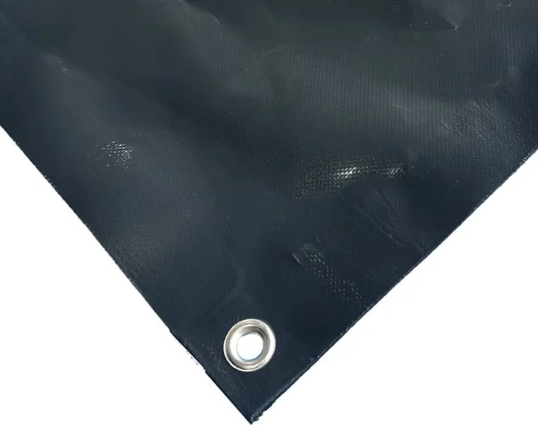 Plandeka JAGO 650 g/m², aluminiowe oczka, antracyt, 5x7 m