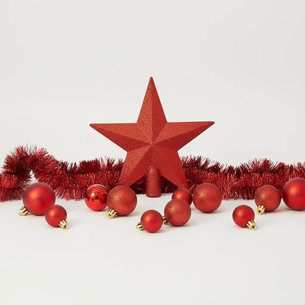 Zestaw ozdób choinkowych, 44 elementy