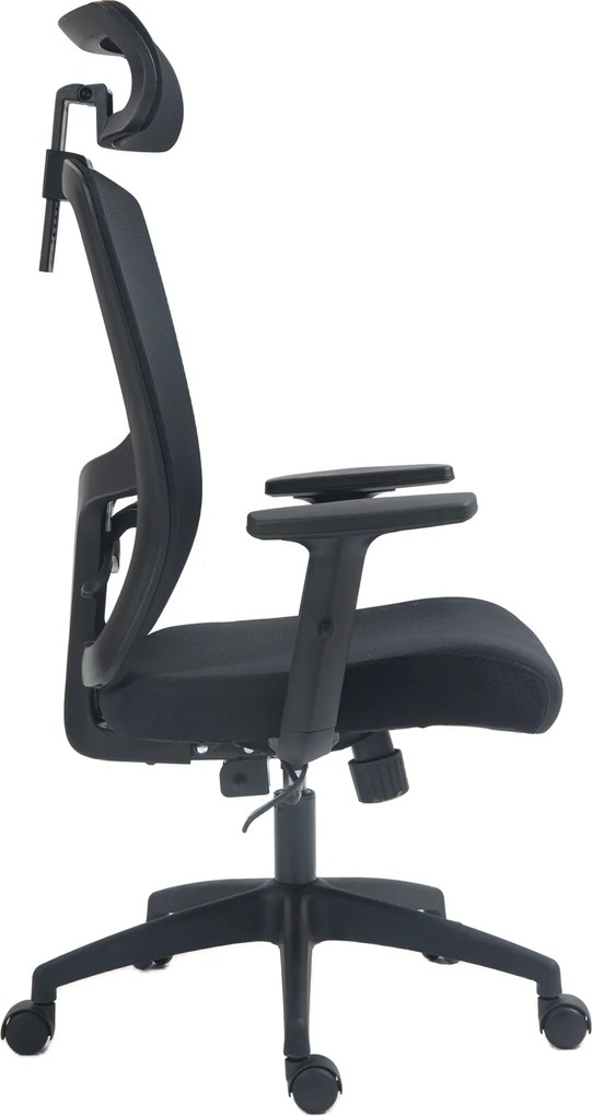 Fotel biurowy siatkowy Praxis do pracy przy komputerze, zgodny z normą BHP