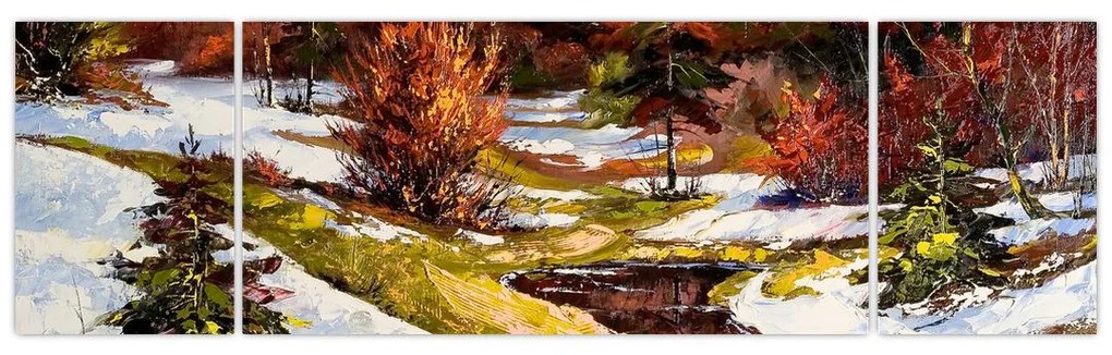 Obraz - Nadejście wiosny (170x50 cm)