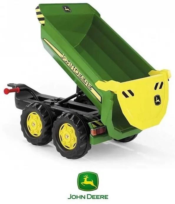 Rolly toys rollytrailer przyczepa wywrotka halfpipe john deere
