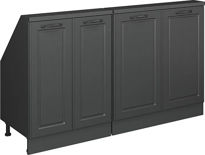 Szafka kuchenna na dach skośny antracytowy domek wiejski 140x46x81.6 r-line