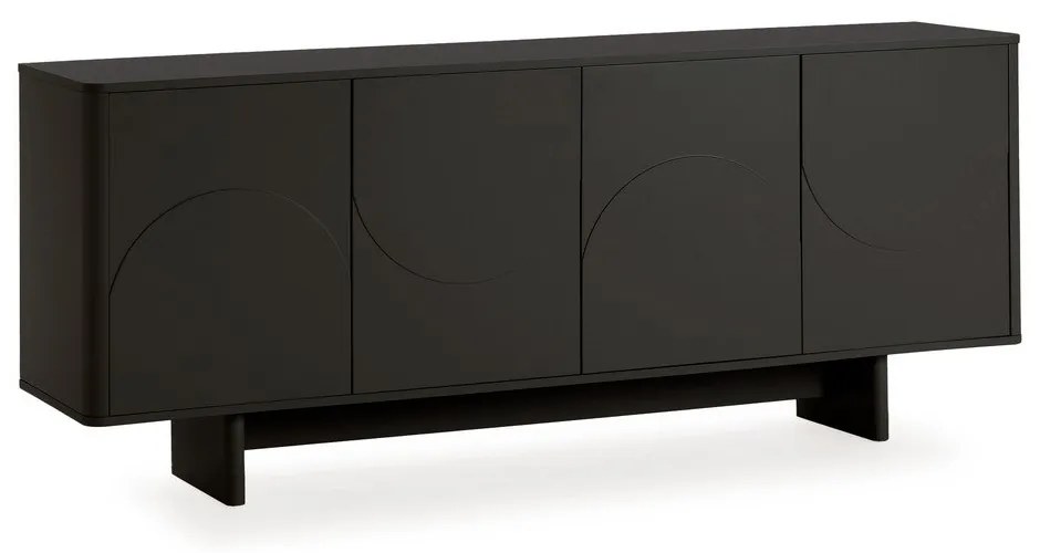 Czarna komoda 180x75x40 cm Solei – MOME