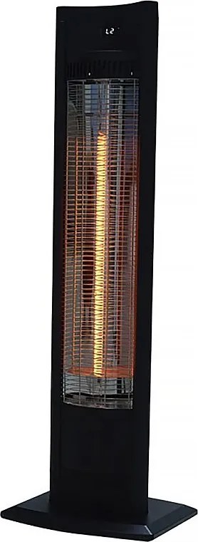 Elektryczne ogrzewanie promieniowe "Tornado" - 2000W - Czarny