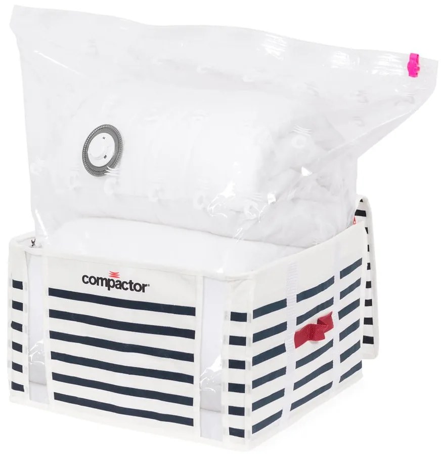 Pojemnik na ubrania Compactor Medium Mariniere 3D Vacuum Bag, 125 l