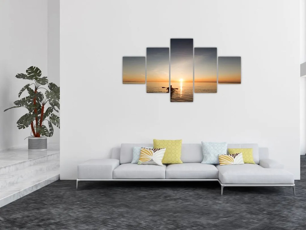 Obraz - kajak na morzu (125x70 cm)