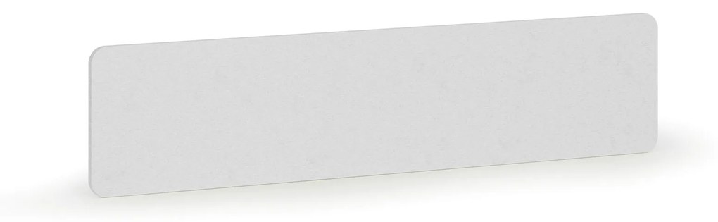Parawan akustyczny na stół, tekstylny, 180 x 40 cm, biały