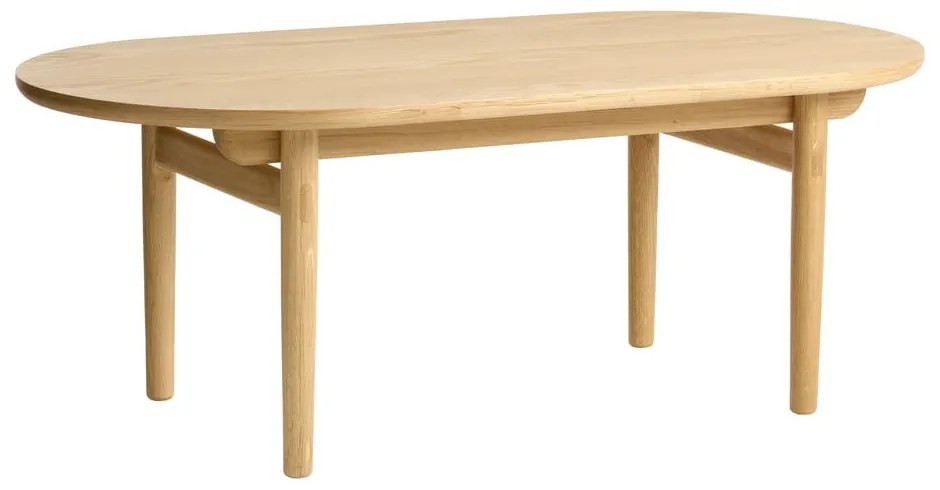 Naturalny stolik w dekorze dębu 70x130 cm Carno – Unique Furniture