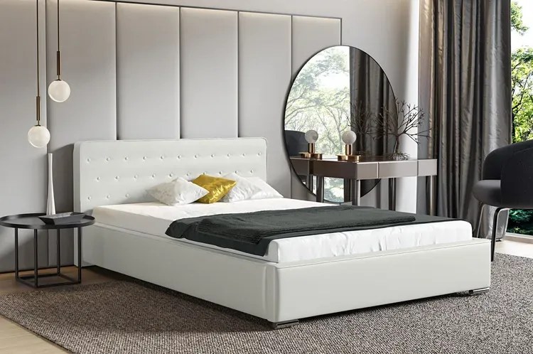 Łóżko tapicerowane Higa 2X 140x200 - 44 kolory