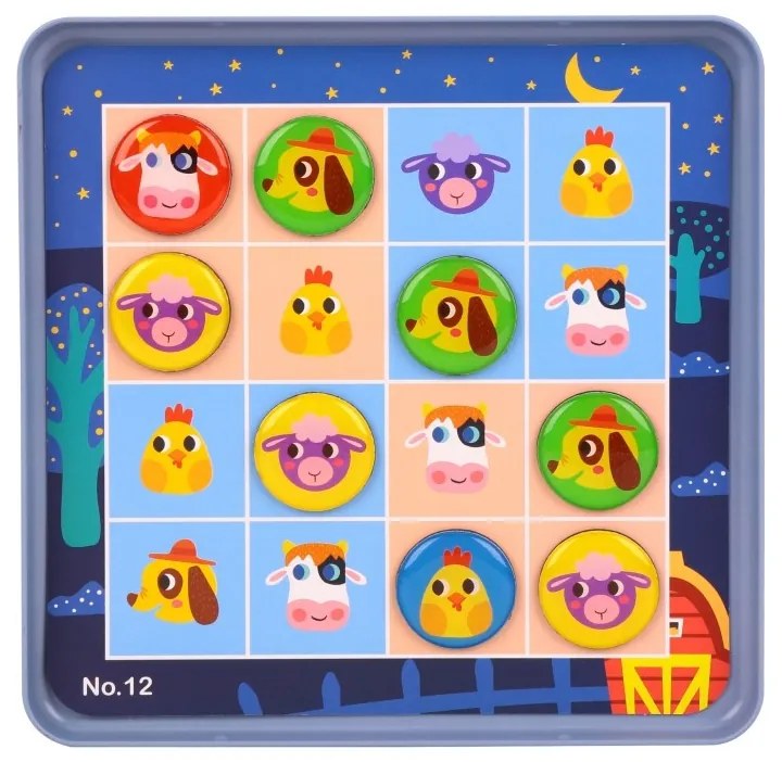 Tooky toy gra sudoku dla dzieci wersja farma