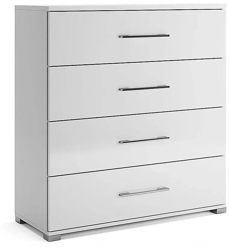 Biała komoda z 4 szufladami A6-B53