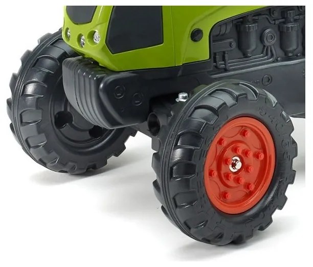 Falk traktor claas na pedały z przyczepą jednoosiową klakson